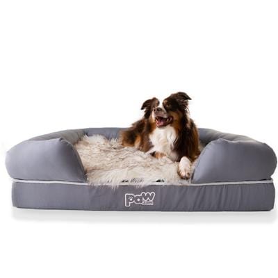 PAW BRANDS Pup Lounge Memory Foam Bolster Bed & Topper XX-Large