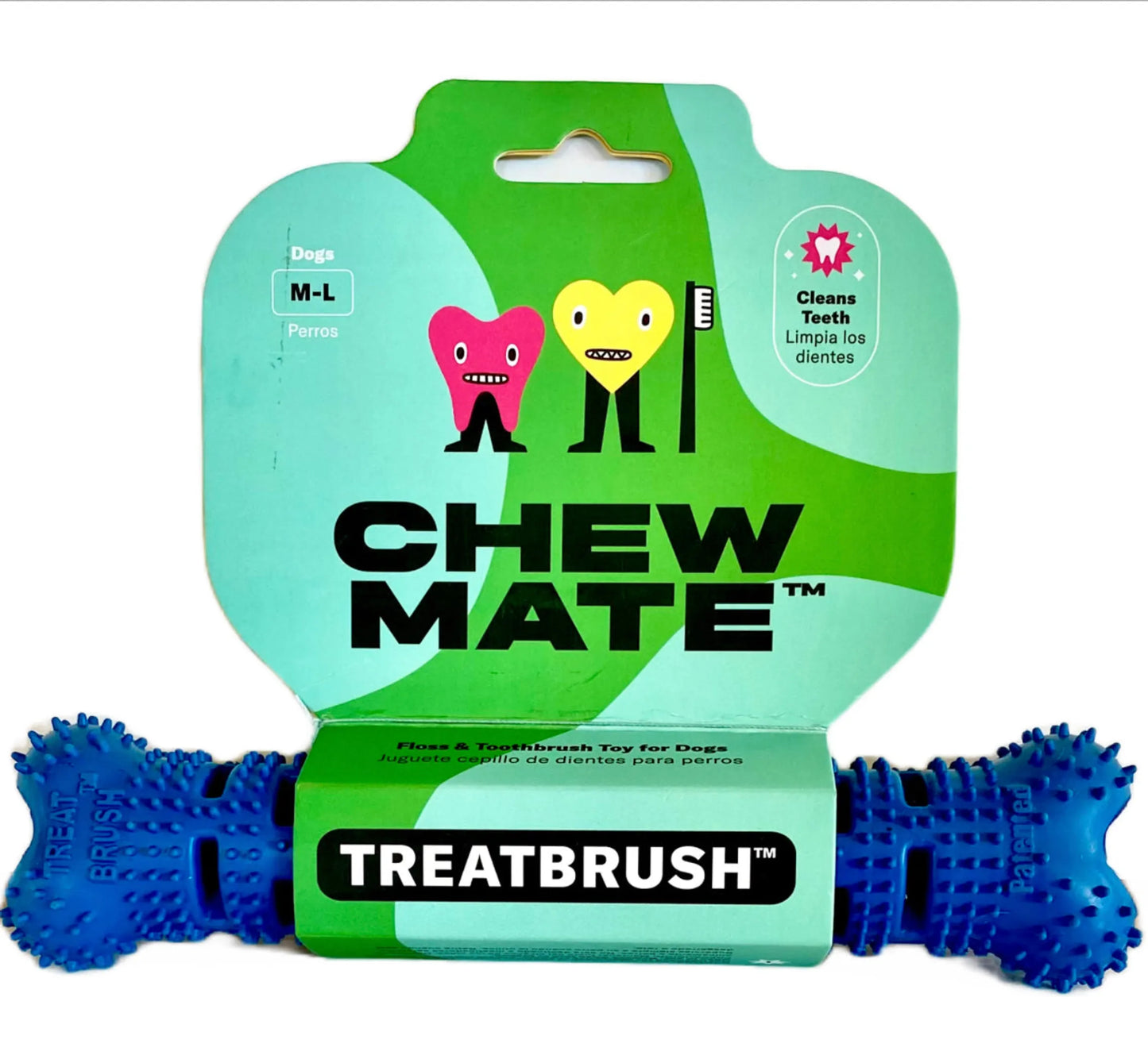 Natural Rubber Bone Toothbrush Toy