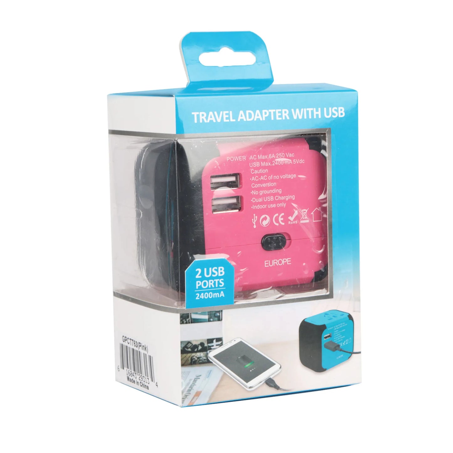 Universal Travel Adapter AC Power Plug Adapter