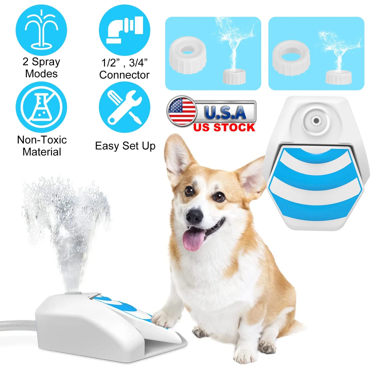 Outdoor Dog Water Fountain Dog USA