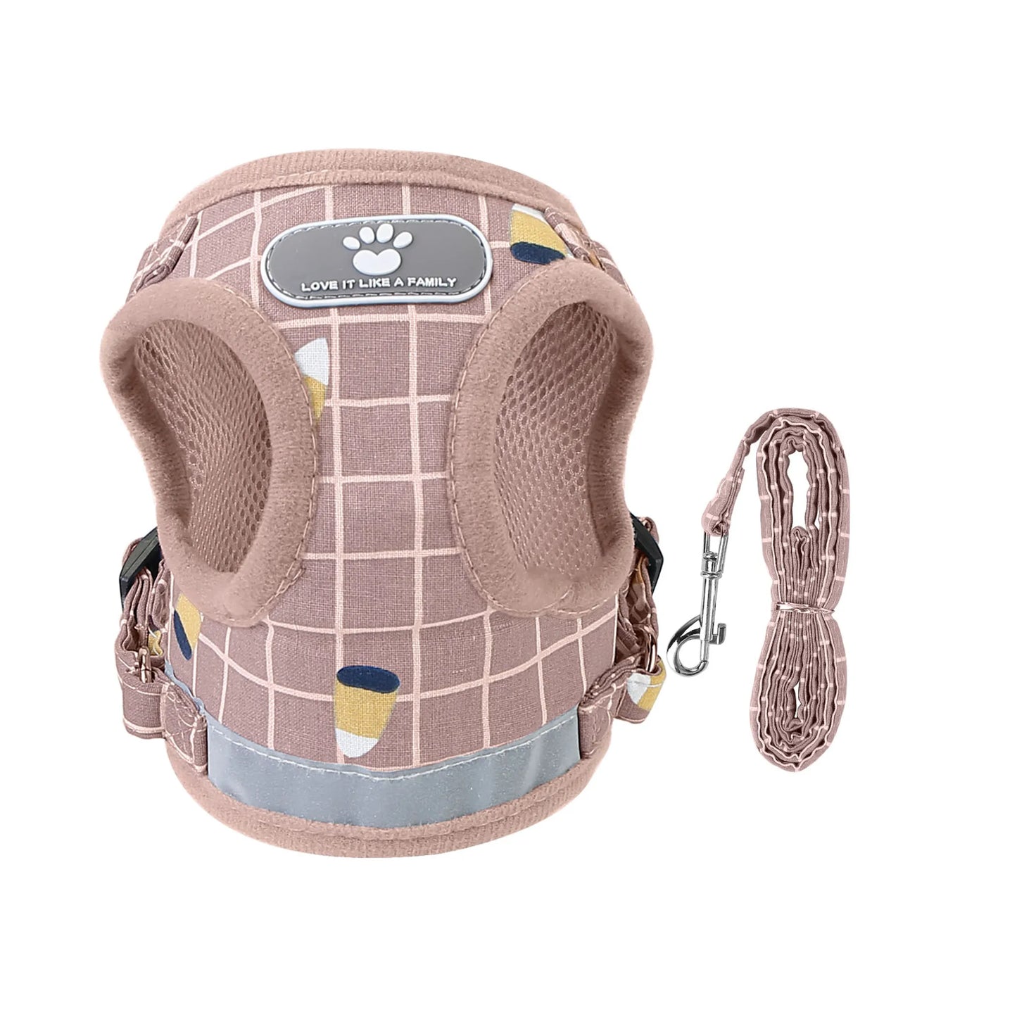Pet Mesh Harness Dog Leash Set