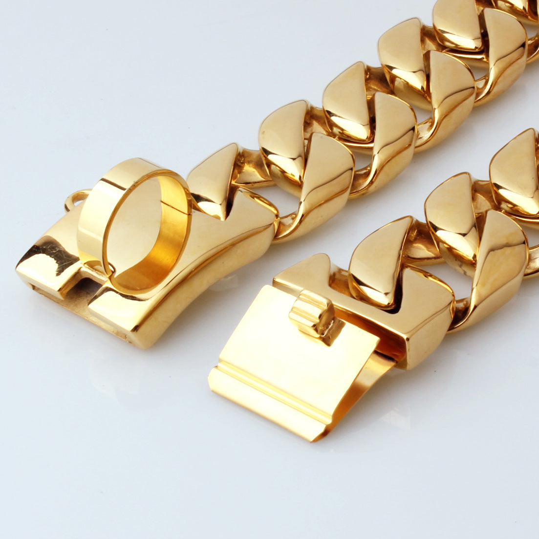 32mm Stainless Steel Dog Chain Collar Unique