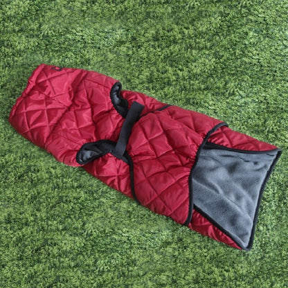 Warm Fleece Dog Jacket for Large Dogs Easy Close