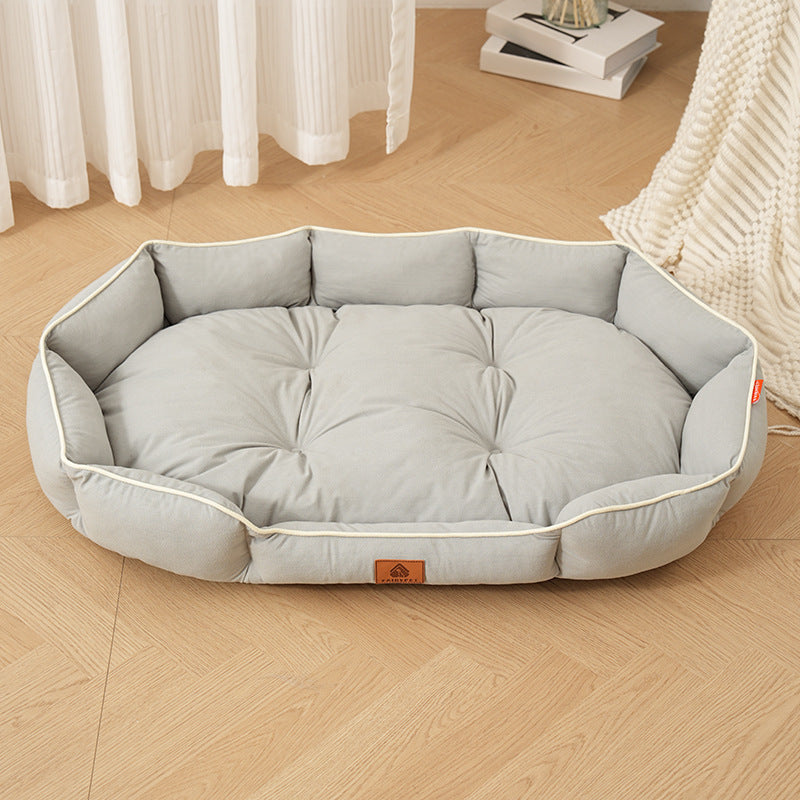 Dog Bed for Medium and Large Dogs | Pet Bed for Shiba Inu Pads Gray