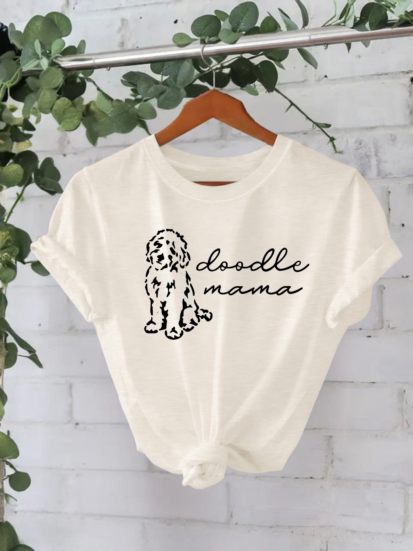 Short Sleeved Doodle Dog White Color