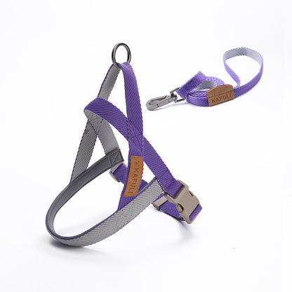 Dog Leash Pet Vest Chest Harness Medium And Large Dog purple color
