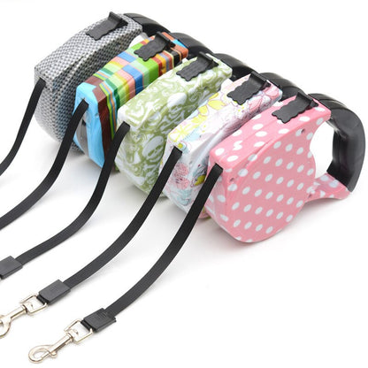 Retractable Dog Leash 5 Meter Automatic Lead for Small & Medium Breeds Many designs