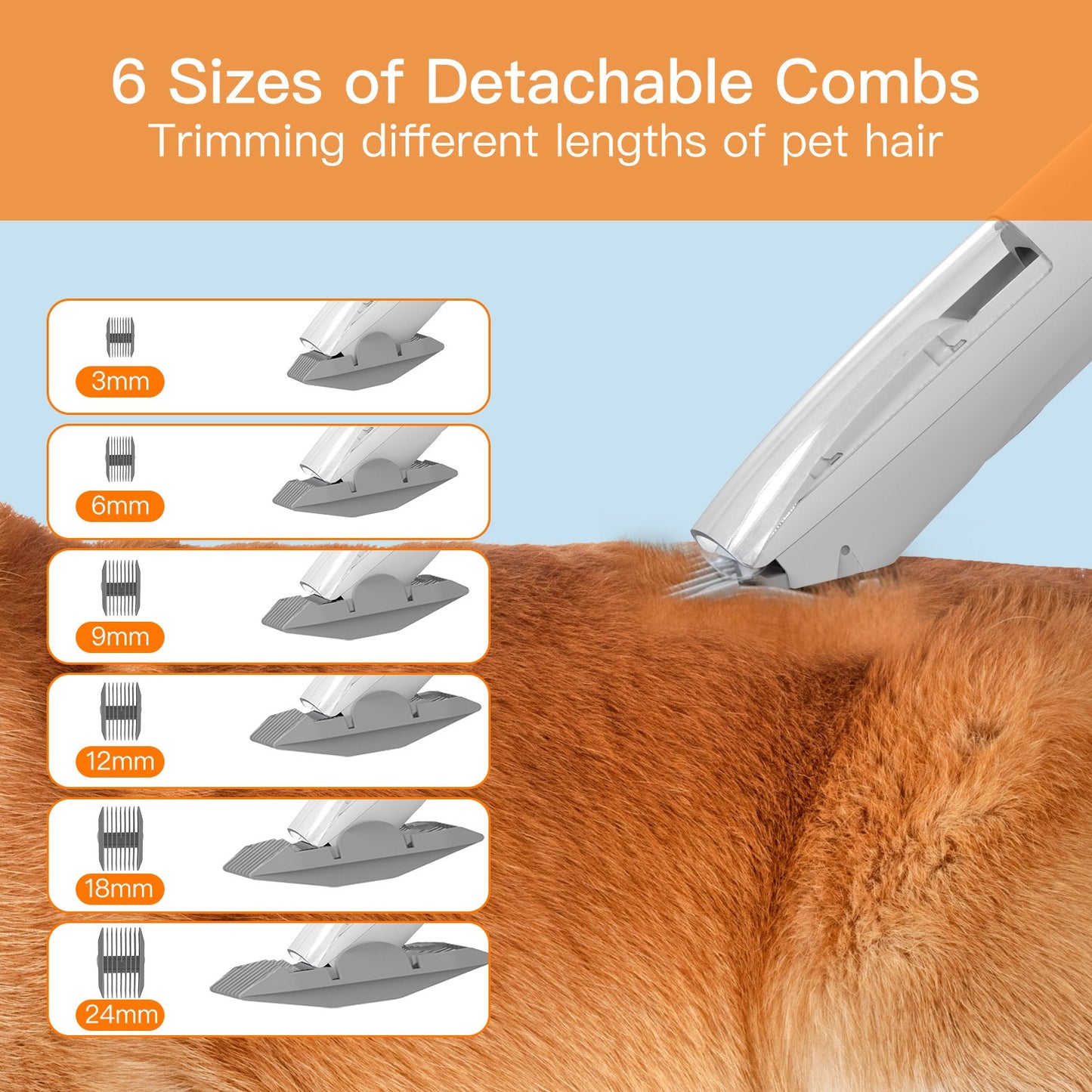Intelligent Pet Grooming & Hair Removal Kit for Dogs and Cats of All Sizes