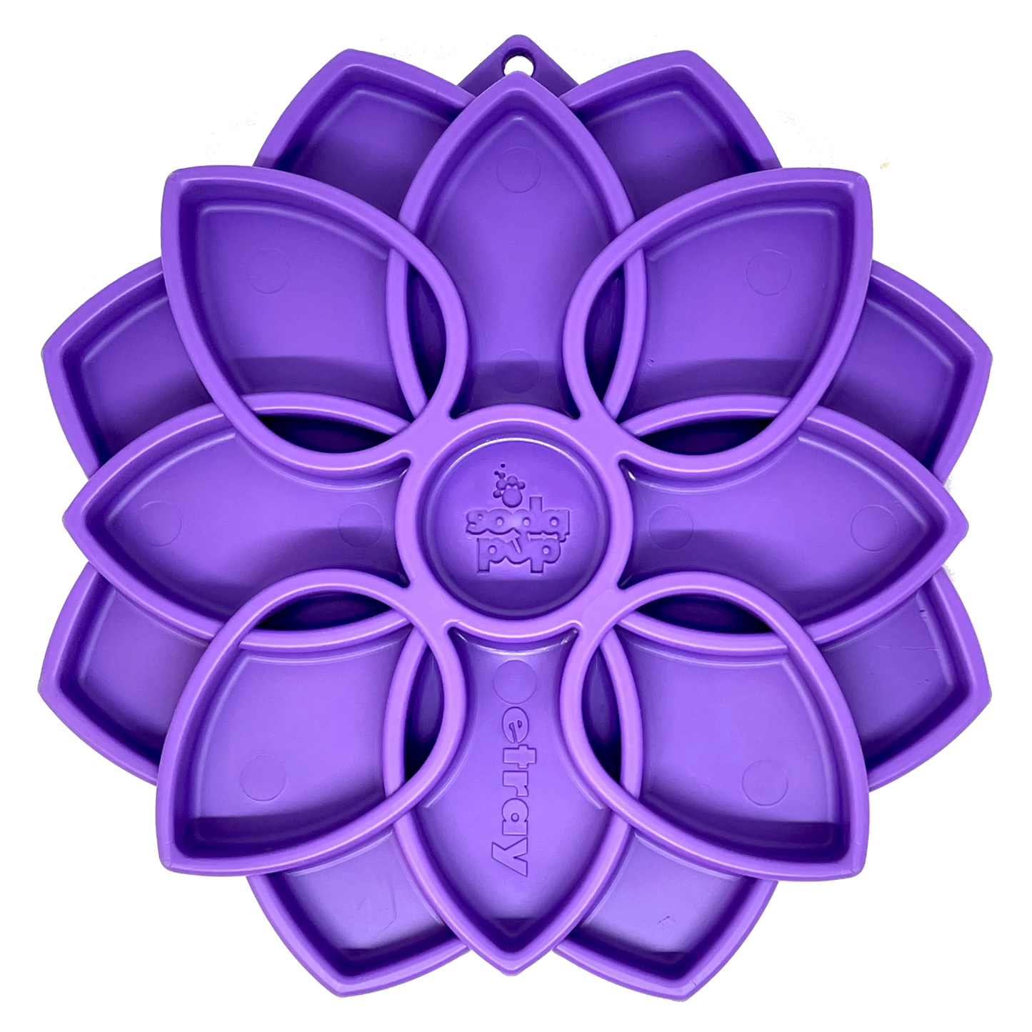 Mandala eTray Shallow Slow Feeder Dog Bowl for Enrichment