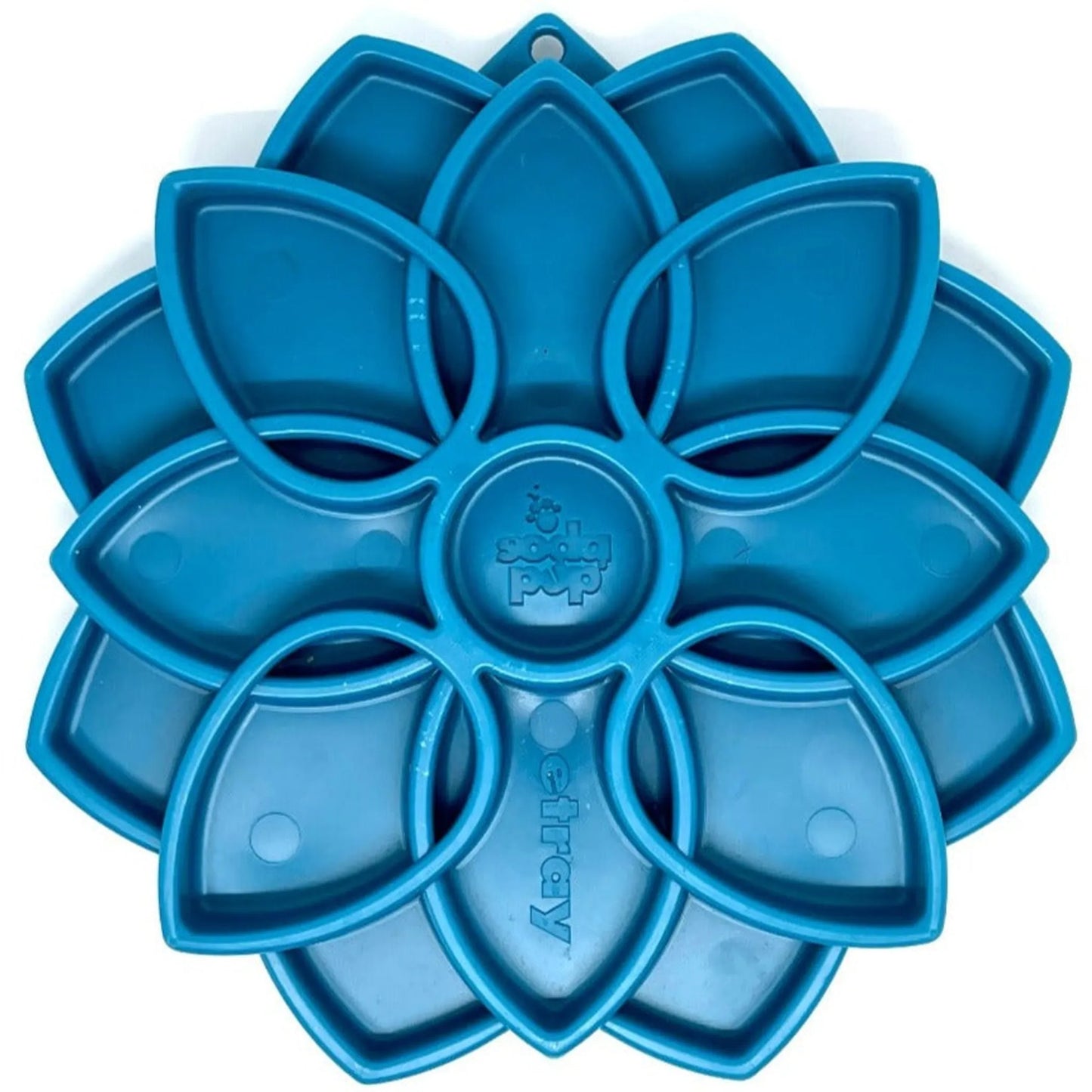Mandala eTray Shallow Slow Feeder Dog Bowl for Enrichment