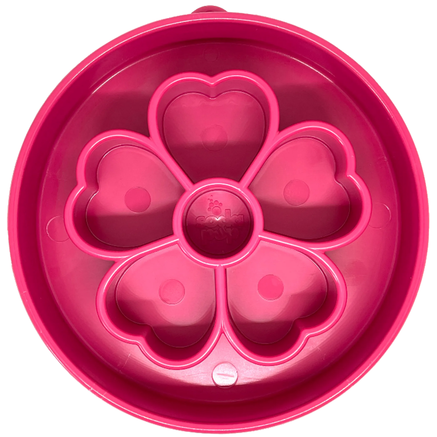 Flower Design eBowl - Slow Feeder Dog Bowl for Healthier Eating