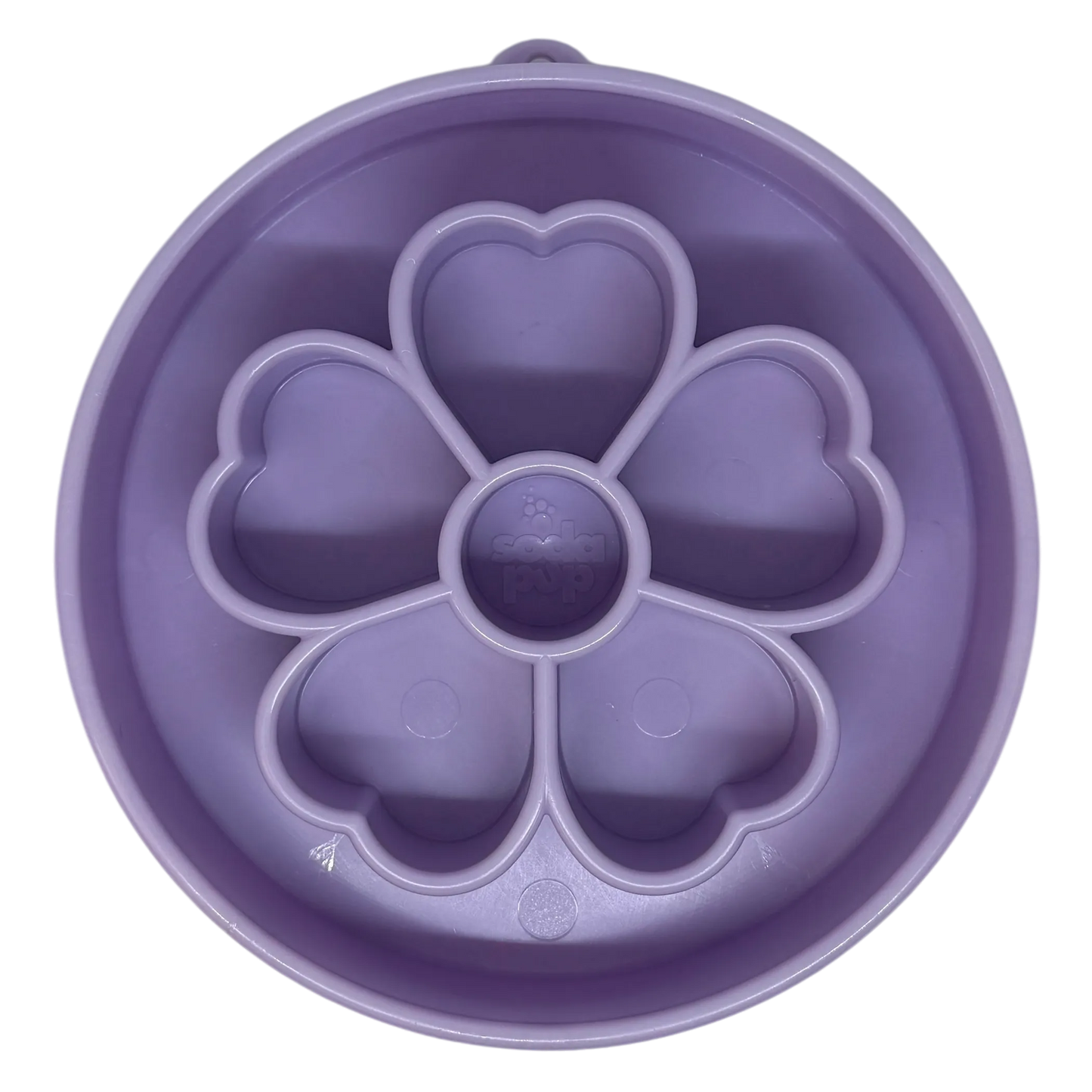 Flower Design eBowl - Slow Feeder Dog Bowl for Healthier Eating