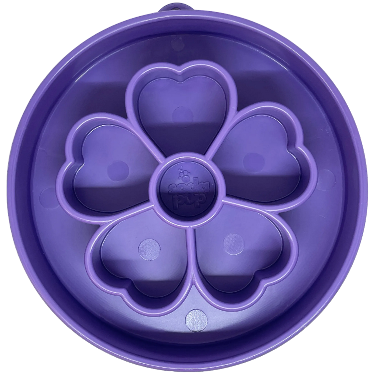 Flower Design eBowl - Slow Feeder Dog Bowl for Healthier Eating