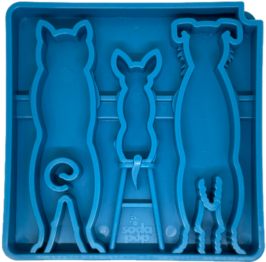 Waiting Dogs eTray - Shallow Slow Feeder Bowl for Enrichment