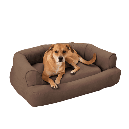 Snoozer Luxury Sleeper Dog Sofa - XL - Dark Chocolate (24 L x 34 W x 13 H)