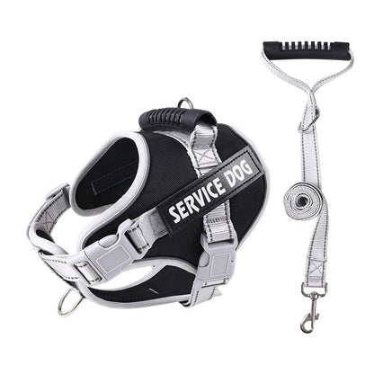 New Pet Leash Chest Strap Dog Leash Dog Chain Rope for Large Dogs Black