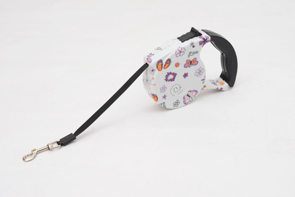 Retractable Dog Leash 5 Meter Automatic Lead for Small & Medium Breeds Butterfly case