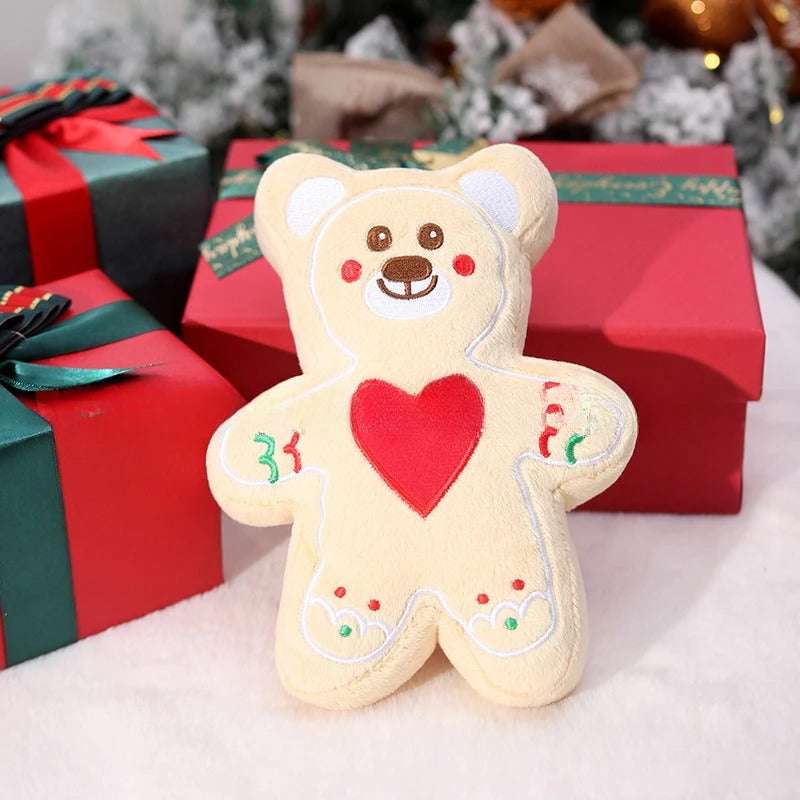 Dog plush sound toy Gingerbread