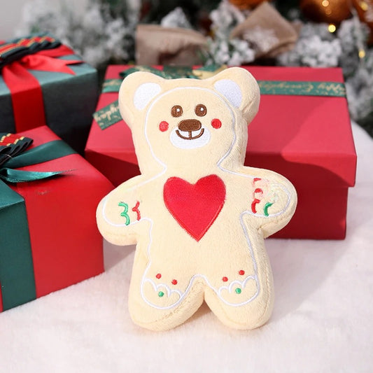 Dog plush sound toy Gingerbread