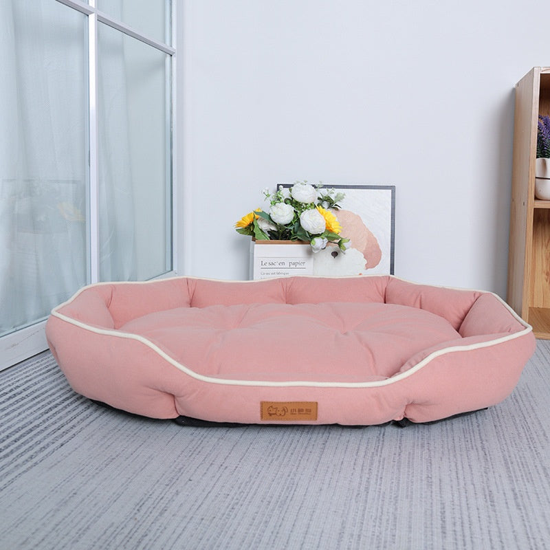 Dog Bed for Medium and Large Dogs | Pet Bed for Shiba Inu Pads Pink