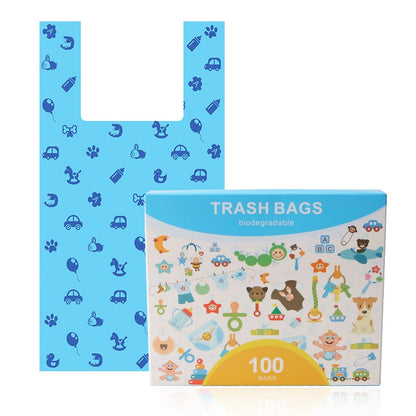 Biodegradable pet garbage bag vest bag biodegradable dog poop bag