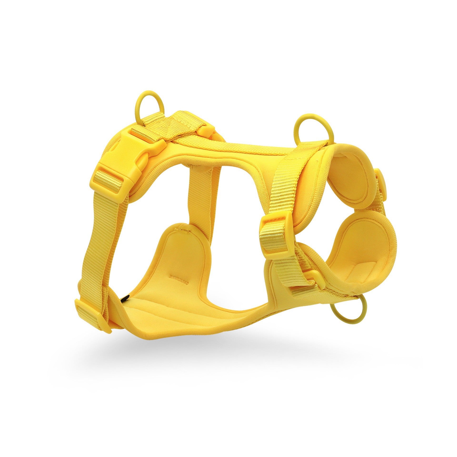 Waterproof PVC Dog Harness and Leash Set for Small and Medium Dogs yellow harness