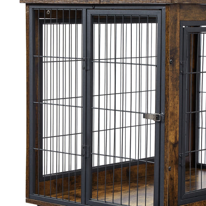 Furniture Style Dog Crate Side Table Side Opening