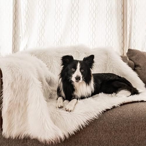 Paw.com Pup Protector Waterproof Throw Blanket - Polar White Large