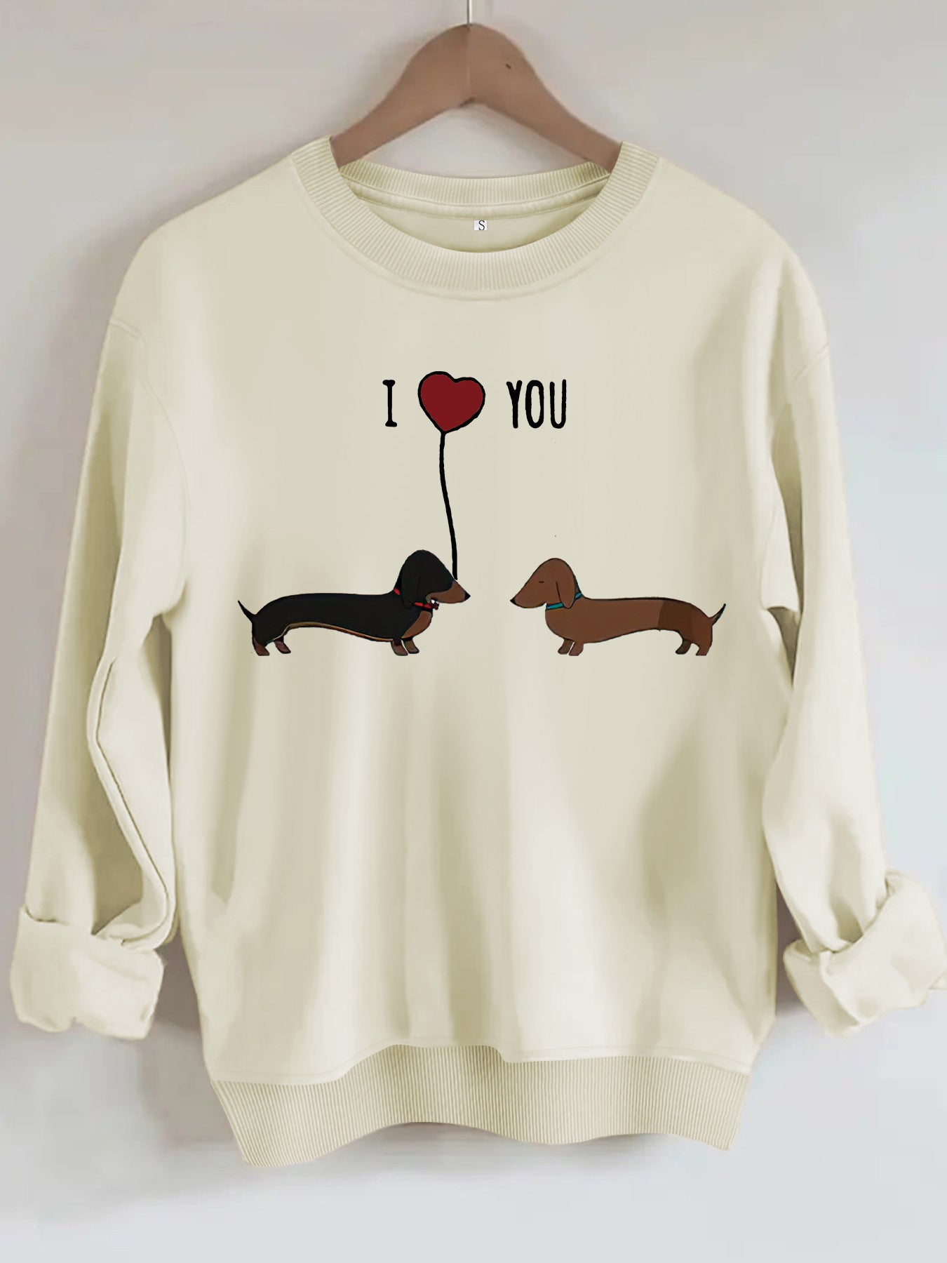 Two dog print hoodies white color