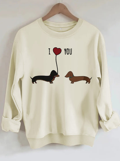 Two dog print hoodies white color