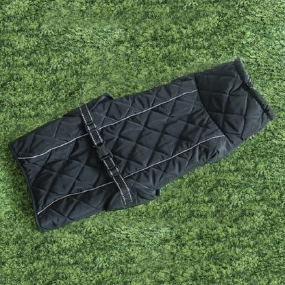 Warm Fleece Dog Jacket for Large Dogs Gray