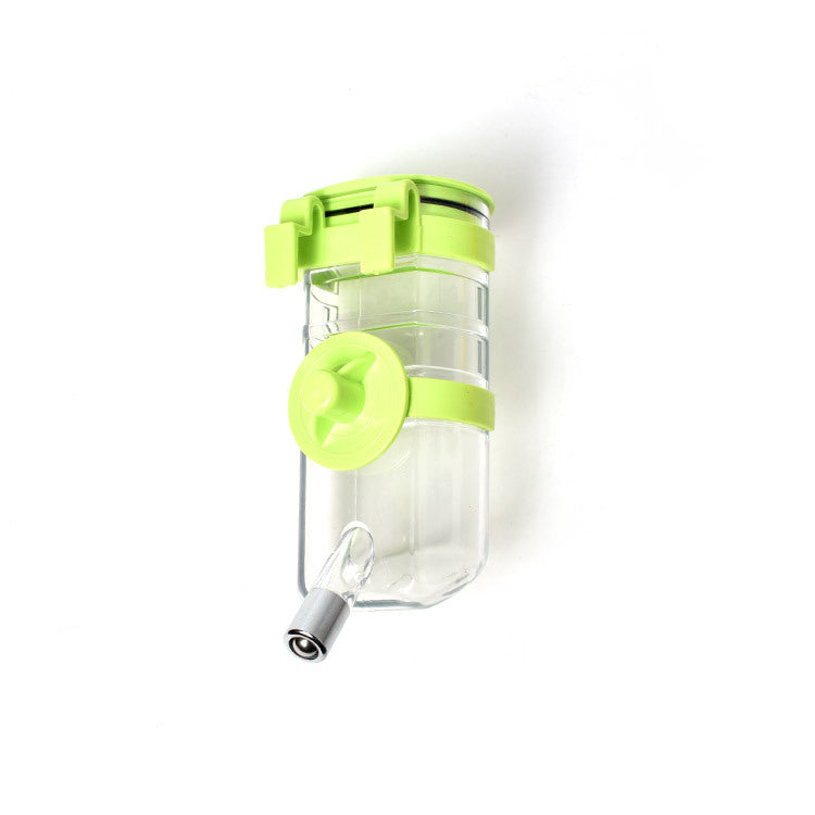Green Pet Waterer Dog Feeder Automatic Waterer Hanging Kettle Dog Supplies