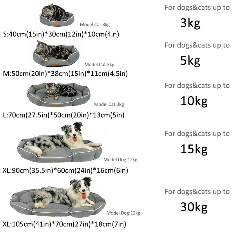Dog Bed for Medium and Large Dogs | Pet Bed for Shiba Inu Pads 5 sizes