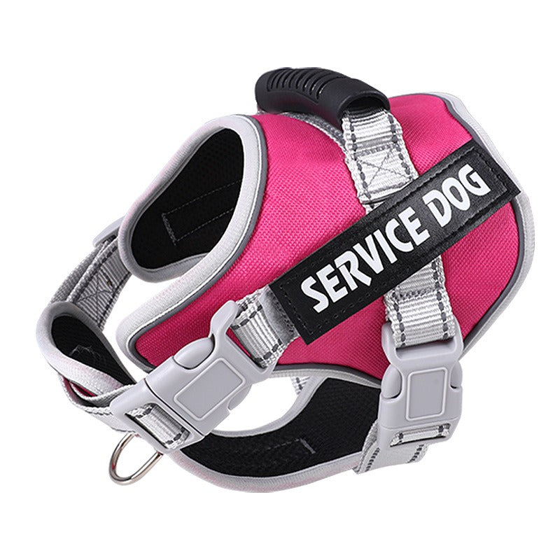 New Pet Leash Chest Strap Dog Leash Dog Chain Rope for Large Dogs Red
