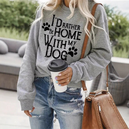 Shirt With Dog Pattern Print Gray