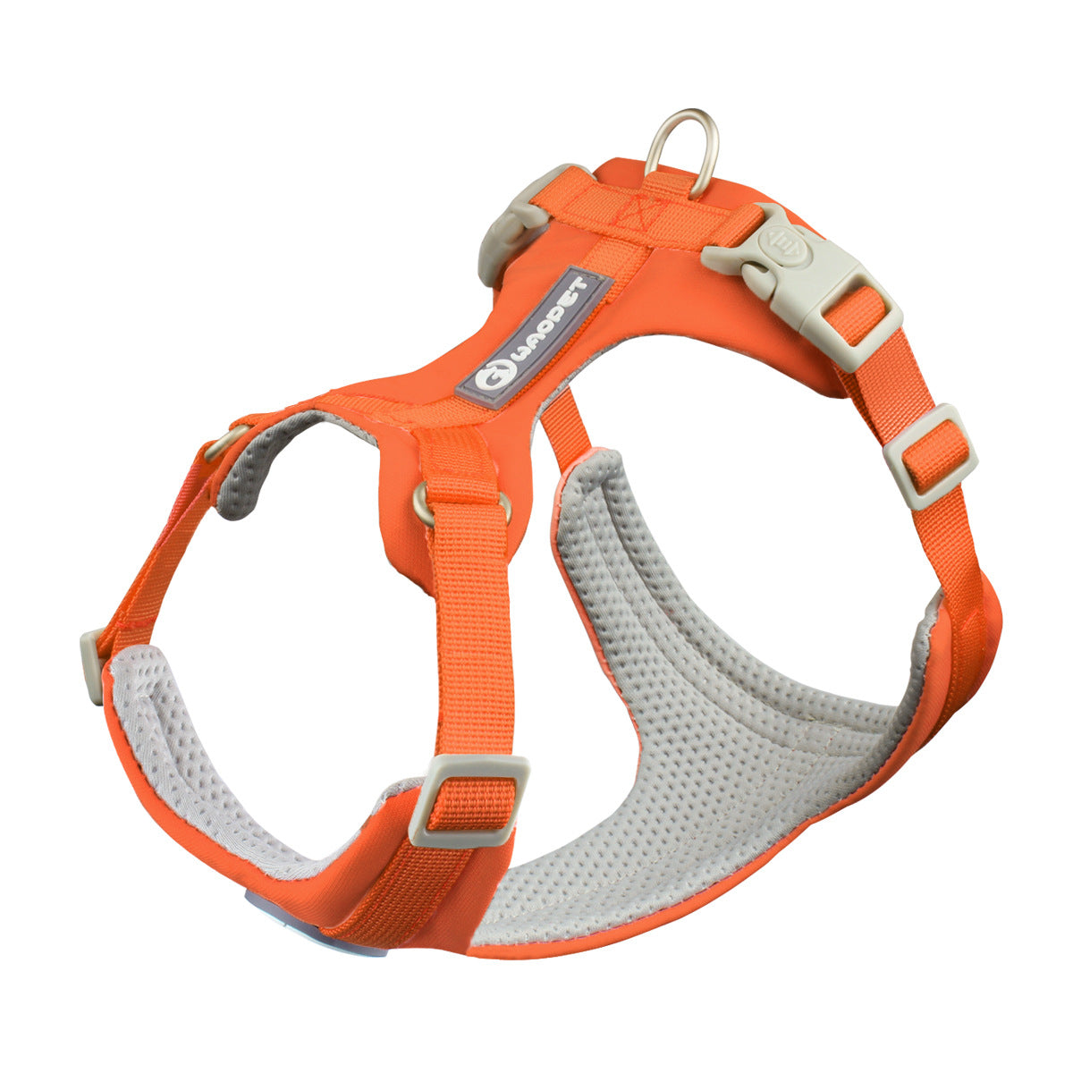 WAOPET Dog Harness Set with Leash Orange