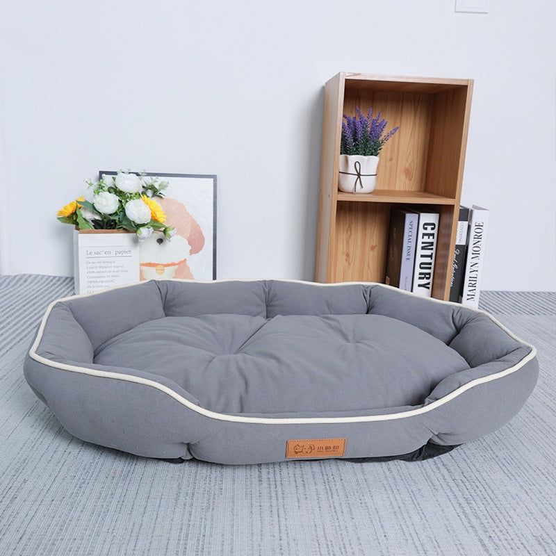 Dog Bed for Medium and Large Dogs | Pet Bed for Shiba Inu Pads Gray