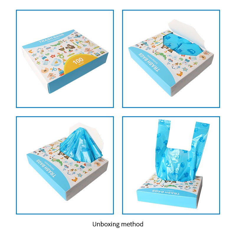 Biodegradable pet garbage bag vest bag biodegradable dog poop bag