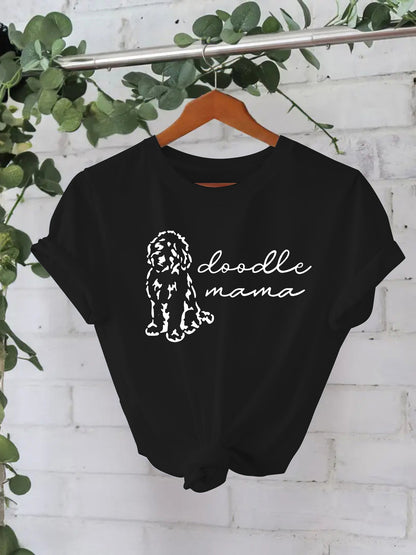 Short Sleeved Doodle Dog Black Color