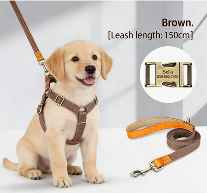 Brown Harness with 1.5 m Leash