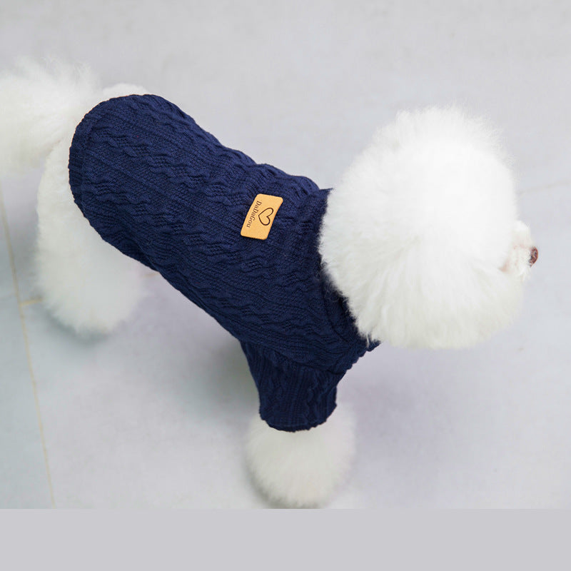 Pet Clothing Dog Clothes New Teddy Small Dog Pet Clothes Blue