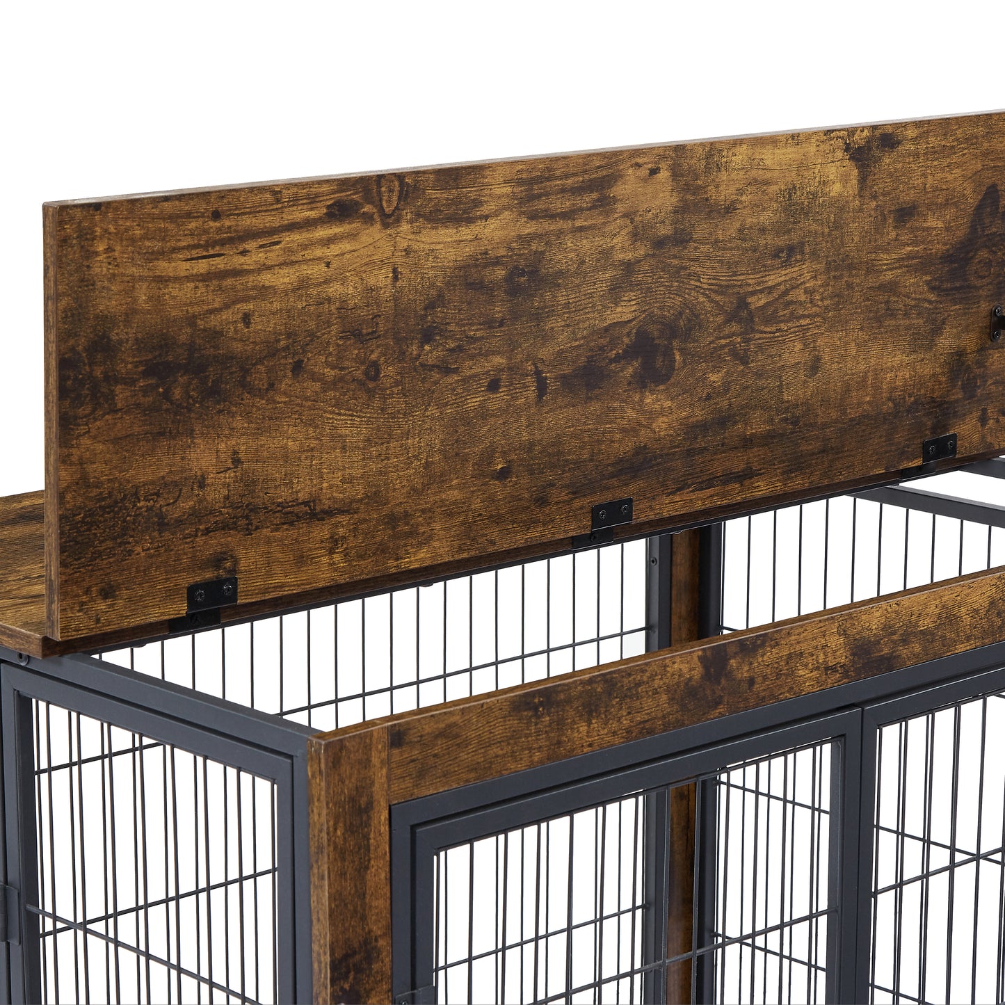 Furniture Style Dog Crate Side Table top opening