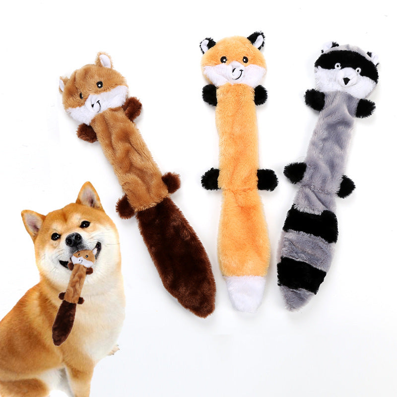 Pet Dog Toy Bite Resistant Plush Toy Dog Toy Racoon
