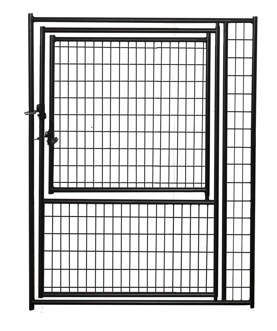 Lucky Dog® 6'H x 4'W Black Welded Wire Modular Gate in Gate