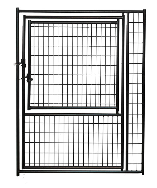 Lucky Dog® 6'H x 4'W Black Welded Wire Modular Gate in Gate