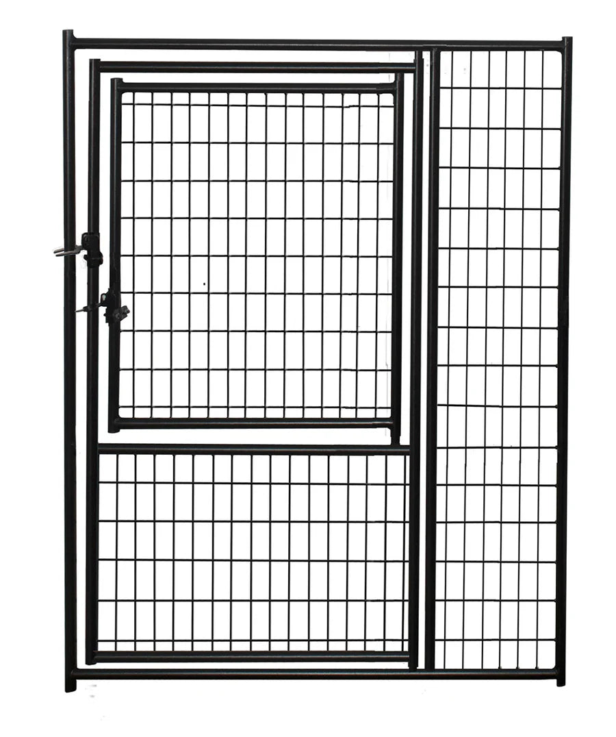 Lucky Dog® 6'H x 5'W Black Welded Wire Modular Gate in Gate