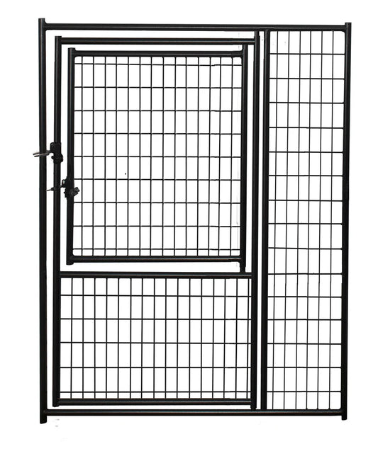 Lucky Dog® 6'H x 5'W Black Welded Wire Modular Gate in Gate