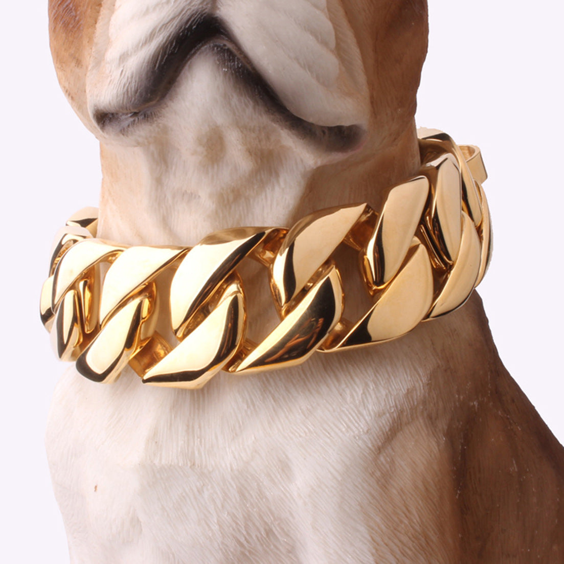 32mm Stainless Steel Dog Chain Collar Eleghant