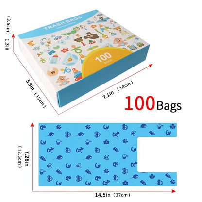 Biodegradable pet garbage bag vest bag biodegradable dog poop bag