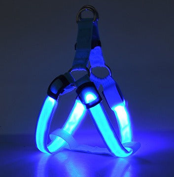 Light Up Led Luminescent Dog Chest Strap, Medium and Large Dog Luminous Dog Rope, Dog Chest Strap, Pet Products